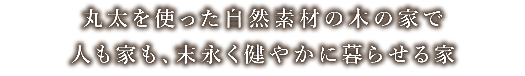 丸太を使った自然素材の木の家で 人も家も、末永く健やかに暮らせる家